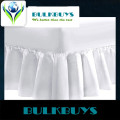 KING  /QUEEN -WHITE ONLY -FITTED SHEET + FRILL + TWO PILLOW CASES