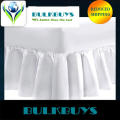 QUEEN -WHITE ONLY -FITTED SHEET + FRILL + TWO PILLOW CASES