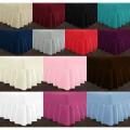 QUEEN-Fitted Valance Sheet with all around frill & 2 pillow cases..Available colors will be emailed