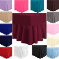 QUEEN-Fitted Valance Sheet with all around frill & 2 pillow cases..Available colors will be emailed