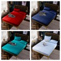 Luxury Plain Poly Fitted Sheet For All Bedding** Size:Queen