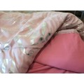 EDGARS EXQUISITE*PRIVATE COLLECTION COMFORTER"ABSOLUTELY STUNNING'"***BARGAIN **Blush pink colour