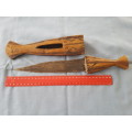 Ovambo Ndoro African Tribal Knife / Dagger (35cm)