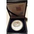 RSA 2010 FIFA 925 SILVER UNCIRCULATED MEDALION in SA MINT PRESENTATION BOX with CoA. MINTAGE 2010.