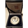 RSA 2010 FIFA 925 SILVER UNCIRCULATED MEDALION in SA MINT PRESENTATION BOX with CoA. MINTAGE 2010.
