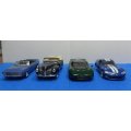 SET OF 4 DEL PRADO CLASSIC CARS  " THE ULTIMATE CAR COLLECTION " GOOD CONDITION-MISSING SIDE MIRRORS