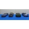 SET OF 4 DEL PRADO CLASSIC CARS  " THE ULTIMATE CAR COLLECTION " GOOD CONDITION-MISSING SIDE MIRRORS