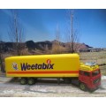 CORGI JUNIORS -- VOLVO  CONTAINER TRUCK ` WEETABIX ` -  MADE IN GREAT BRITAIN IN 1985 - MINT - BOXED