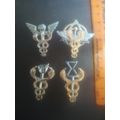 SA Medical Services Breast Badge LOT (4x Items)