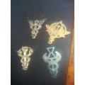 SA Medical Services Breast Badge LOT (4x Items)