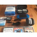 PSP PlayStation Portable Vibrant Blue (PSP-3004VB) + 11 Games & Accessories.