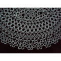 Oval white Tatting lace doily - So very special 44cmx30cm - unused Perfect