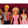Lot of Mattel Barbies plus a Creata 1984 Flower Prince, who will he choose? - vintage Vgc