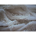 Stunning heavily beaded fabric (use to embellish wedding dress, blouses, camisoles etc)