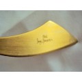 Sugar spoon & butter knife engraved by artist Francois Breytenbach, artist sculptor in metals