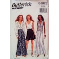 Vintage 1993 ladies summer colottes & shorts Size 12-16 - Fast & Easy - partly cut pattern