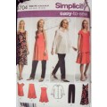 for Hannetjie Simplicity 4704 Maternity Dresses, pants, tops  Size 14-22 -  Part Cut,not yet checked