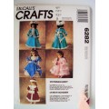 McCall's Crafts 6282 Victorian Dresses for 33-36-41cm DOLLS  ***UNCUT, factory fold VGC