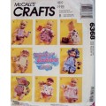 McCall's 6368 Crafts Pretty entire summer wardrobe for water babies doll 3 Sizes  ***Complete