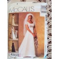 90's Vintage McCall's 8635 Wedding Dress or Bridesmaids Size 8-10-12 ***Complete & check