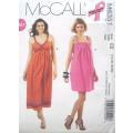 PINK RIBBON Sizzling Summer strappy Dress McCall's M6351 Size 14-20 **Uncut factoryFVGC