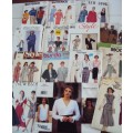 JOB LOT "A" Variety of 14 Ladies sewing patterns (not checked)