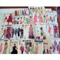 JOB LOT "M" Variety of 19 assorted styles Ladies sewing patterns  (not checked)