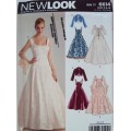Stunning evening dresses & bolero NEW LOOK 6614 Size 8-18  **Uncut & unused, like new sewing pattern