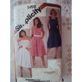 Set of Pullover Dresses & Shawl Simplicity 5498 Size 14  * Complete & checked