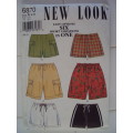 Easy Options Six shorts variations  NEW LOOK 6870 Size 6-16  **UNCUT * Unused  VGC