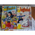 JOB LOT #2 Assorted mix 9x Vintage comics Archie, Jughead, Betty & Veronica  **Good cond