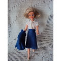 Vintage Miss DAN AIR doll 23cm tall made in Hong Kong bendy legs