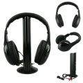6per buyer 5in1 Hi-Fi Wireless Stereo Headset Headphone Earphone for TV DVD MP3 PC etc