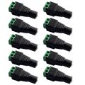 12V DC Female Power Connector For CCTV Camera Pack of 10