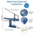 Watch tool crystal press and case closer