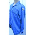 OLD S.A. NAVY W.D. BLUE SHIRT IN VERY GOOD CONDITION SIZE XL