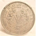 1887 USA LIBERTY NICKEL IN A GOOD CIRCULATED CONDITION