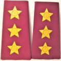 OLD SADF PAIR OF MEDIC, EMBOSSED SLIP-ON CAPTAINS RANK WITH FLAT STARS IN GOOD UNUSED CONDITION