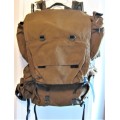 SADF 83 PATTERN RUCK SACK WITH `H` FRAME, ALL ZIPS, STRAPS, CLIPS AND POUCHES INTACT  - GOOD USED