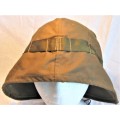 OLD SADF NUTRIA HELMET COVER SIZE MEDIUM WITH A FEW SCRATCHES ON THE TOP OTHERWISE GOOD CONDITION