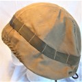 OLD SADF NUTRIA HELMET COVER SIZE LARGE WITH A FEW SCRATCHES ON THE TOP OTHERWISE GOOD CONDITION