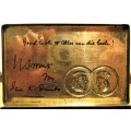 1943 WW II KERSFEES - CHRISTMAS CIGARETTE TIN FROM THE S.A. GIFTS AND COMFORTS COMMITTEE