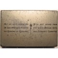 1943 WW II KERSFEES - CHRISTMAS CIGARETTE TIN FROM THE S.A. GIFTS AND COMFORTS COMMITTEE