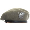 S.W.A.T.F 101 BATTALION BERET WITH OXIDISED SILVER BADGE SIZE 58 IN GOOD CONDITION