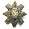 WW1 BLACK WATCH ROYAL HIGHLAND REGIMENT BRASS AND ENAMEL SWEETHEART BROOCH IN GOOD CONDITION