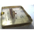 OLD UNION CASTLE `R.M.S. PTRETORIA CASTLE` LUCITE TRINKET BOX 9.5 X 8 CM IN VERY GOOD CONDITION
