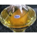 Slovenian pear in brandy in Rogaska Crystal bottle with stopper