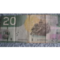 CANADA  : $ 20 DOLLARS