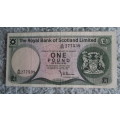 BANK OF SCOTLAND : 3 X 1 POUND NOTES : VARIOUS ISSUES