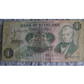 BANK OF SCOTLAND : 3 X 1 POUND NOTES : VARIOUS ISSUES